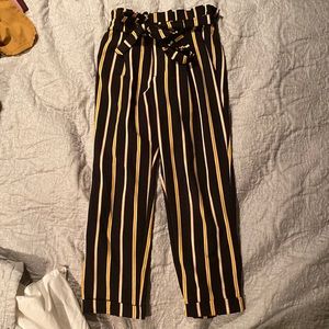 striped pants